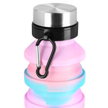 Spokey JUMP Art.941258 Sulankstomas silikoninis buteliukas 550 ml