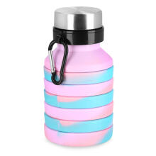 Spokey JUMP Art.941258 Sulankstomas silikoninis buteliukas 550 ml