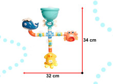 Ikonka Art.KX5960 Vonios žaislas dušo purkštuvas jūros gyvūnai