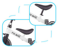 Ikonka Art.KX5377 Trike Fix Mini krosinis triratukas 3in1 su pedalais baltas