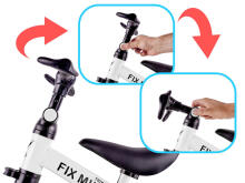 Ikonka Art.KX5377 Trike Fix Mini krosinis triratukas 3in1 su pedalais baltas