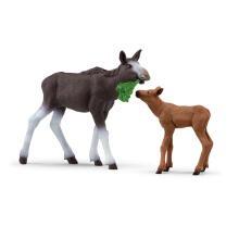 SCHLEICH WILD LIFE  Briedžio patelė su briedžiuku