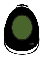 La bebe™ Car Seat Back Protector Avocado Art.148757 Black Cover me with Love and Avocuddle automobilinės kėdutės užvalkalas