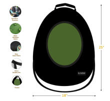 La bebe™ Car Seat Protector Avocado Art.148788 Neutral Cover me with Love and Avocuddle automobilinės kėdutės užvalkalas