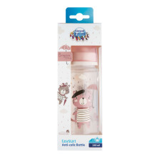 Canpol babies Art.35/232_pin Easy Start BONJOUR PARIS Бутылочка для кормления с широким горлышком Anti-colic 120мл