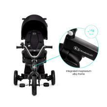 „KinderKraft EasyTwist Art.KREASY00BLK0000 Black“ vaikiškas triratukas