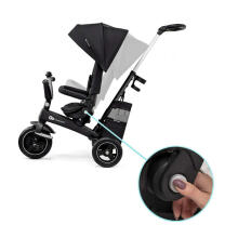 „KinderKraft EasyTwist Art.KREASY00BLK0000 Black“ vaikiškas triratukas