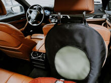 La bebe™ Car 2-Seat Protectors Set Avocado Art.148968 Dusty Cover me with Love and Avocuddle automobilinės kėdutės užvalkalas