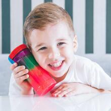 EcoToys City Antistresini Slime masė Rainbow 
