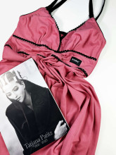 La Bebe™ Nursing Cotton Mia Art.136505 Pink Ночная сорочка (ночнушка) для беременных и кормящих