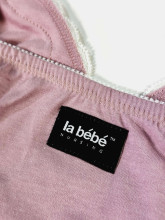 „La Bebe ™“ slaugos užtemimas, 1365055 pilkas motinystės slaugos naktinis marškinėlis su nėriniais