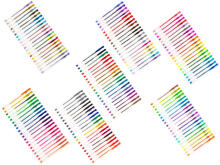 Ikonka Art.KX5554 Coloured glitter gel pens set of 140pcs.