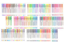 Ikonka Art.KX5554 Coloured glitter gel pens set of 140pcs.