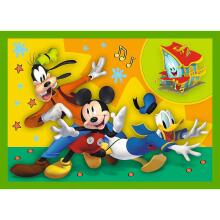 TREFL MICKEY MOUSE 12+15+20+24 dėlionių rinkinys „Peliukas Mikis“