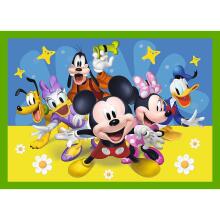 TREFL MICKEY MOUSE 12+15+20+24 dėlionių rinkinys „Peliukas Mikis“