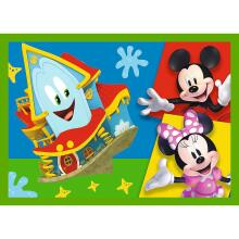TREFL MICKEY MOUSE 12+15+20+24 dėlionių rinkinys „Peliukas Mikis“