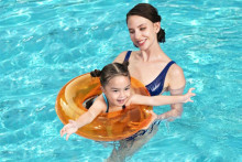Ikonka Art.KX5005_1 BESTWAY 36022 51cm orange inflatable swimming wheel
