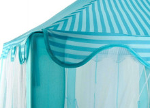 Bērnu telts ar aizkariem, zila