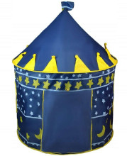 Bērnu telts, zila ar zvaigznēm