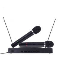 Karaoke sistēma 2x bezvadu mikrofons + stacija