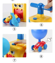 Rotaļlietu balonu piepūšamais sūknis + piederumi
