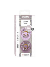 Bibs Liberty Colour Round – Camomile Lawn Violet Sky Mix Art.150168 Pacifier, 100% natural  6-18  (2pcs)