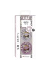 Bibs Liberty Colour Round – Capel Fossil Grey Mix Art.150188 Soothers 0-6 m, 100% natural