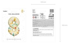 Ikonka Art.KX4535_3 Folijos gimtadienio balionas
