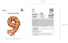 Ikonka Art.KX4535_4 Folijos gimtadienio balionas