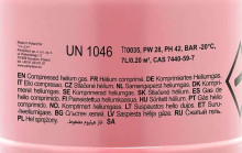 Ikonka Art.KX4534 Helium bottle for 30 balloons pink 1 piece