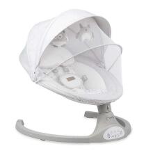Momi Bouncer LAMI Art.BULE00023 Light Grey Stilīgs mazuļu šūpuļkrēsls ar mūziku