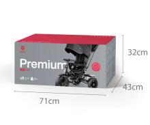 Bebe Basic Premium Air 6 in1  Art.150416 Black  Vaikiškas triratis su rankena ir stogeliu