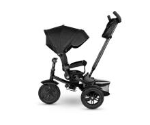 Bebe Basic Premium Air 6 in1  Art.150416 Black  Vaikiškas triratis su rankena ir stogeliu