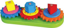 Viga Geometric Turning Art.59611 Развивающая деревянная игрушка 'Шестерёнки'