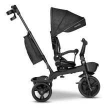 Lionelo Kori Art.150626 Grey Stone Детский трехколесный  велосипед c  ручкой управления и крышей