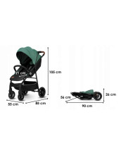 Lionelo Zoey  Art.150629 Green Forest Baby stroller
