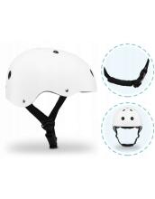 Lionelo Helmet Art.150638 White Regulējama ķivere bērniem