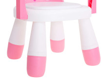 Ikonka Art.KX5845_1 Barošanas un spēļu galda krēsls rozā krāsā