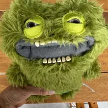 Fuggler Budgie Edition (Count Underoo McGoo) – juokingas bjaurus monstriuko pliušinis žaislas su žmogaus dantimis
