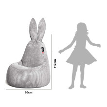 Qubo™ Daddy Rabbit Currant FLUFFY FIT пуф (кресло-мешок)