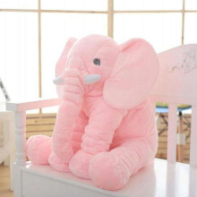 Liels plīša zilonis - rozā