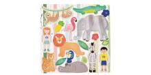 Floss&Rock Zuja Art.40P3562 Magnetic Fun & Games - Jungle 4 in 1
