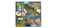 Floss&Rock Zuja Art.40P3564 Magnetic Fun & Games - Dinosaur 4 in 1