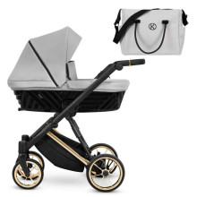Kunert Ivento Premium Art.IVE-06 Dove Grey Baby stroller with carrycot