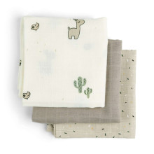 Done by Deer Burp cloth 3-pack, Lalee Sand