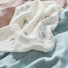 Done by Deer Swaddle 2-pack, Lalee Blue (120x120 cm)