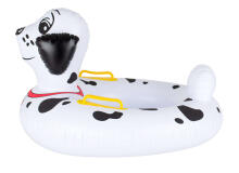 Ikonka Art.KX6789 Inflatable mattress pontoon wheel for children dalmatian