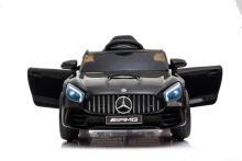 Lean Toys  Mercedes GTR Art.25076 Black  Vaikiškas elektromobilis su papildomu nuotolinio valdymo pulteliu