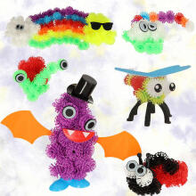 Ikonka Art.KX4864 Velcro blocks colourful creative balls 836el.