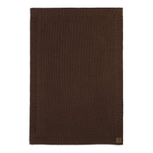 Elodie Details Wool Knitted Blanket Chocolate вязаный плед 100х75 см